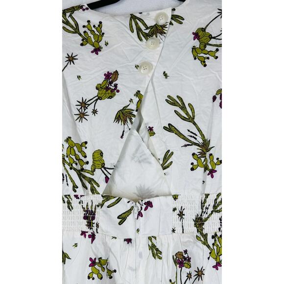 Modcloth Taming The Wild Wild West Cut Out Back Dress Cactus Print Large - Picture 5 of 10